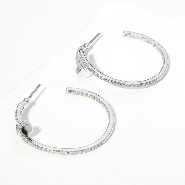 Nailed It Hoop Earrings