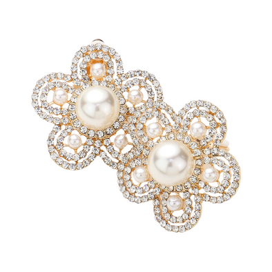 Flower Pearl Clip-On